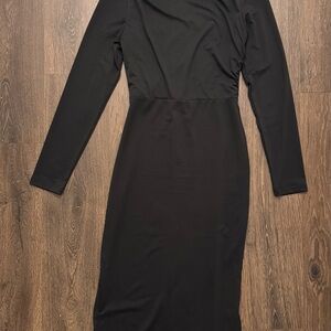 Black Bodycon Long Sleeve Dress